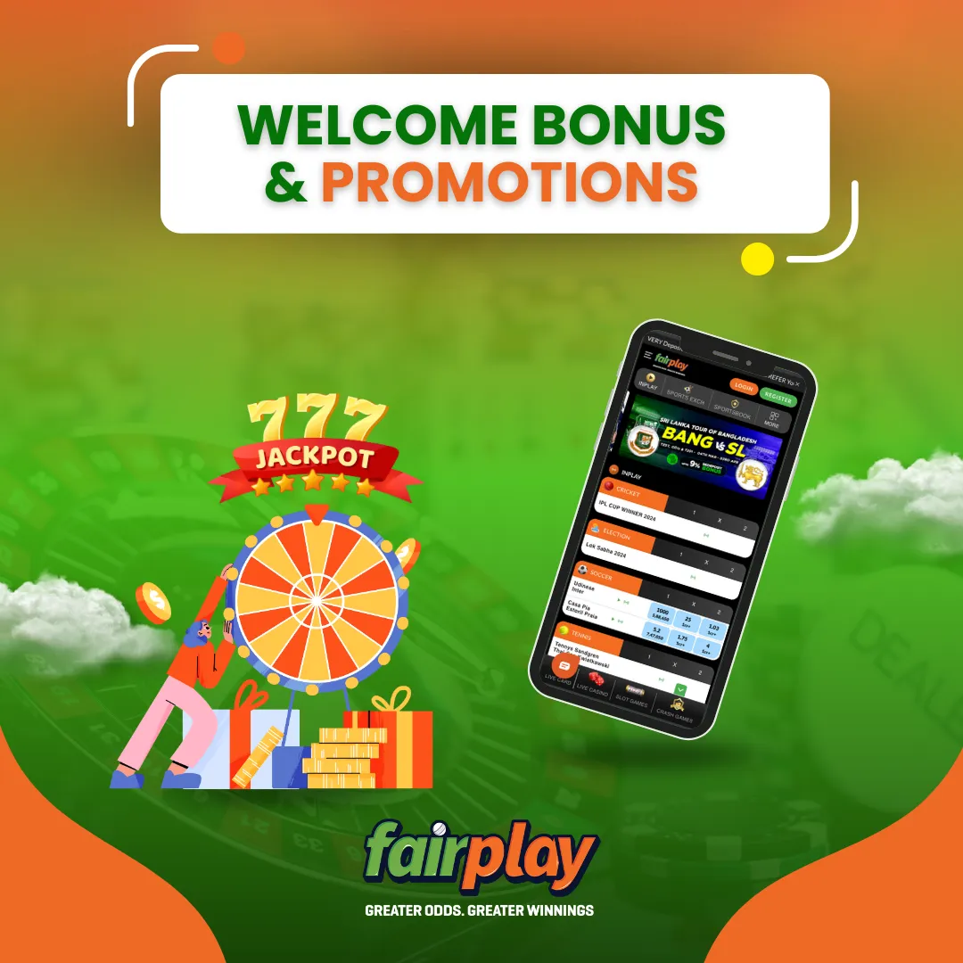 welcome bonus and promotions at fairplay