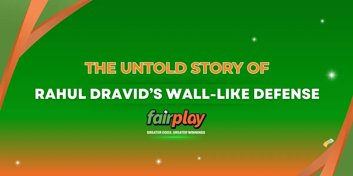 the untold story of rahul dravid wall like defense